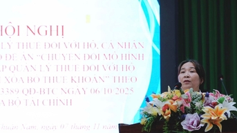 Hàm Thuận Nam triển khai đề án chuyển đổi phương pháp quản lý thuế cho hộ kinh doanh