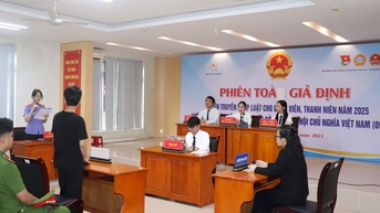 Phổ biến pháp luật cho hơn 200 học sinh THPT thông qua “phiên tòa giả định”