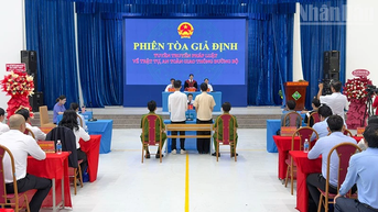 Vĩnh Long tổ chức phiên tòa giả định về tuyên truyền pháp luật trong sinh viên