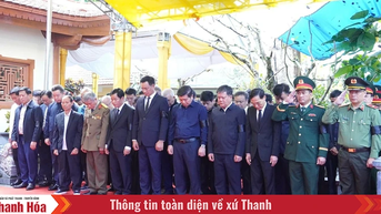 Truy điệu, an táng hài cốt các liệt sĩ hy sinh tại hang Tám Cô