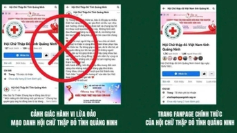 Cảnh báo, khuyến nghị người dân nâng cao cảnh giác tài khoản, fanpage giả mạo kêu gọi quyên góp, chiếm đoạt tài sản