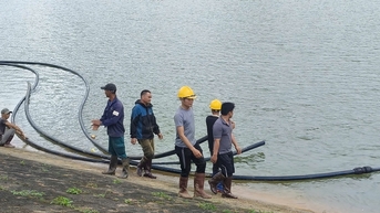 Chạy đua với thời gian để khắc phục sự cố hồ Cay An