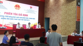 Tuyên truyền pháp luật cho hơn 300 thanh niên qua “phiên tòa giả định”