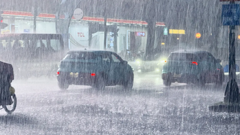 TPHCM: Mưa lớn chiều 8-11, gây khó khăn cho người đi đường