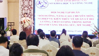 Tập huấn về quản lý đo lường chất lượng trong kinh doanh vàng trang sức, mỹ nghệ