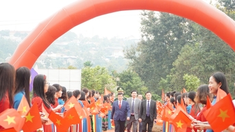 Phó Thủ tướng Hồ Đức Phớc dự Lễ khởi công xây dựng trường học tại vùng biên Thuận An