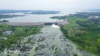 Thủy điện Trị An tăng gấp 3 lần xả tràn trong ngày 9-11