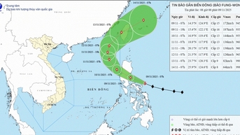 Philippines sơ tán 100.000 người khi Fung-wong mạnh lên thành siêu bão