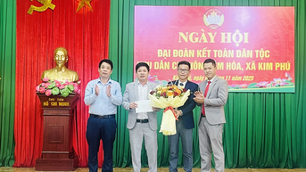 Rộn ràng 'Ngày hội đại đoàn kết toàn dân tộc' tại xã Kim Phú