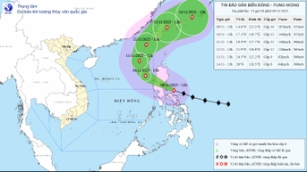 ព្យុះទីហ្វុង Fung-wong កាន់តែមានកម្លាំង ឆ្ពោះទៅកាន់សមុទ្រខាងជើង