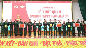Quân khu 2 xuất quân tham gia Hội thao Thể dục thể thao toàn quân năm 2025