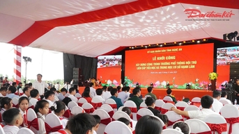 Nghệ An: Đồng loạt khởi công 9 trường học liên cấp tại các xã biên giới