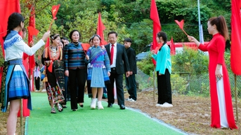 Phó Thủ tướng Phạm Thị Thanh Trà dự lễ khởi công trường học tại Lào Cai