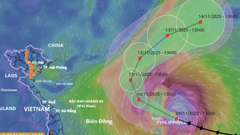 Fung-Wong mạnh lên cấp siêu bão, Biển Đông sắp xuất hiện bão số 14