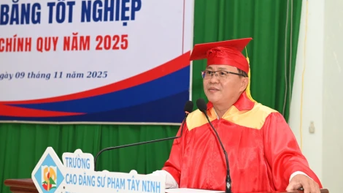Trường Cao đẳng Sư phạm Tây Ninh: Trao bằng tốt nghiệp năm 2025