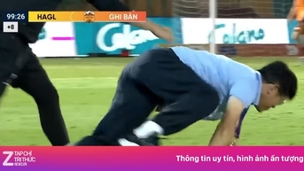 Vì sao GĐKT Vũ Tiến Thành của HAGL bò ra sân ăn mừng?