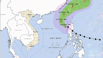 Thời tiết ngày 10/11: Bão Fung Wong vào Biển Đông với gió giật cấp 16 và trở thành bão số 14