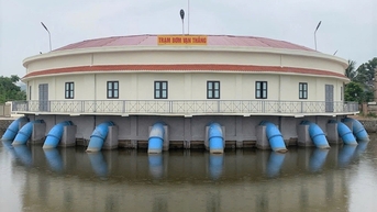 Hoàn thành xây mới và nâng cấp 55 trạm bơm điện và hồ chứa