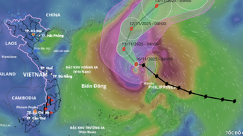 Bão Phượng Hoàng vào Biển Đông, trở thành cơn bão số 14