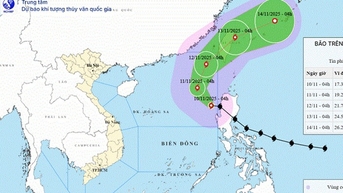 Bão Fung-Wong giật cấp 16, liên tục đổi hướng đi vào Biển Đông