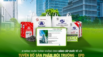 ស៊ីម៉ងត៍ Xuan Thanh ឈានមុខគេក្នុងយុគសម័យ "បៃតង" ជាមួយនឹងវិញ្ញាបនប័ត្រពីរនៃ SGBP និង EPD