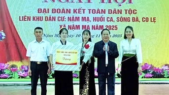 Phó Chủ tịch Thường trực UBND tỉnh Tống Thanh Hải dự và động viên Nhân dân tại Ngày hội “Đại đoàn kết toàn dân tộc” liên khu dân cư bản Nậm Mạ, Huổi Ca, Sông Đà, Co Lẹ xã Nậm Mạ