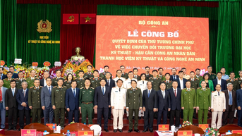 Phấn đấu xây dựng Học viện Kỹ thuật và Công nghệ an ninh trở thành 'bộ não kỹ thuật, công nghệ'