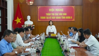 Ban Kinh tế - Ngân sách thẩm tra văn bản trình tại Kỳ họp thứ 4 (chuyên đề), HĐND tỉnh khóa X