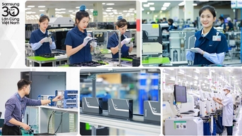 Samsung បាននាំចេញផលិតផលជាង 2.35 ពាន់លានពី 'មូលដ្ឋានរឹងមាំ' របស់វៀតណាម