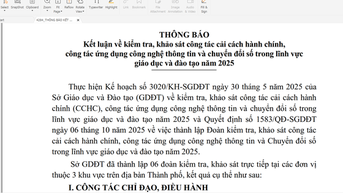 Bất ngờ kết luận kiểm tra nhiệm vụ giảng dạy của nhiều hiệu trưởng, phó hiệu trưởng ở TP HCM