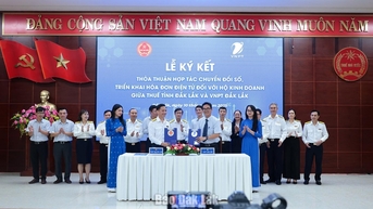 VNPT Đắk Lắk và Thuế tỉnh Đắk Lắk hợp tác chuyển đổi số trong lĩnh vực thuế