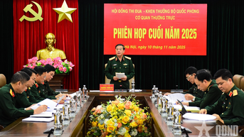 Cơ quan Thường trực Hội đồng Thi đua - Khen thưởng Bộ Quốc phòng họp phiên cuối năm 2025