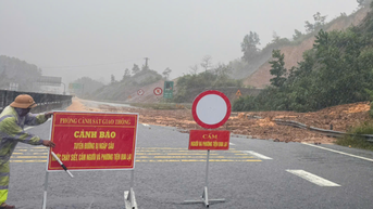 Sạt lở đất cao tốc Huế - Đà Nẵng: Phương án điều tiết giao thông tạm thời