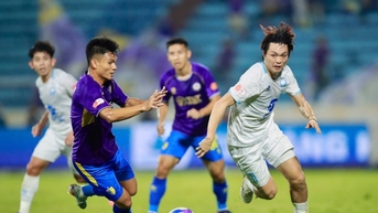 CLB Nam Định chia điểm với Hà Nội FC trong trận đấu có hai siêu phẩm
