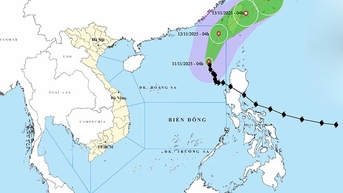 ព្យុះ Fung Wong ចុះខ្សោយជាបណ្តើរៗ ទីក្រុង Hai Phong ប្រឈមនឹងហានិភ័យនៃការជន់លិចតំបន់ទំនាបឆ្នេរសមុទ្រ