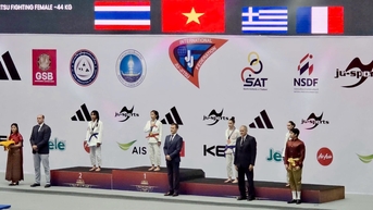 អត្តពលិក Cao Bang បានឈ្នះមេដាយមាសក្នុងព្រឹត្តិការណ៍ World Jujitsu Championship, Youth និង U14 Championship