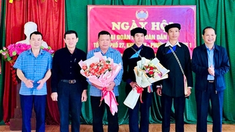 Ngày hội Đại đoàn kết toàn dân tộc tại tổ 27 Khuổi My, phường Hà Giang 1