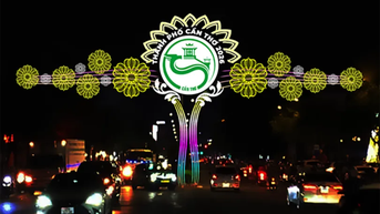 Đường đèn nghệ thuật TP Cần Thơ “Mừng Đảng quang vinh - Mừng xuân Bính Ngọ 2026”