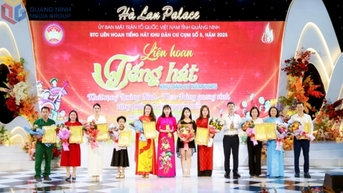 Phường Mạo Khê đạt giải nhất Liên hoan tiếng hát khu dân cư cụm số 5