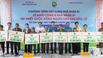 Khởi công 8 nhà nhân ái tại xã Phú Bình