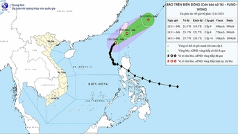 ព្យុះ​លេខ ១៤ ចុះខ្សោយ​ជា​បណ្តើរៗ ដោយ​ព្រមាន​ពី​ខ្យល់​ខ្លាំង និង​រលក​ខ្ពស់​នៅ​សមុទ្រ