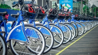 Hà Nội lần đầu tiên triển khai dịch vụ cho thuê xe đạp điện