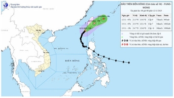 ព្យុះ​លេខ 14 បន្ត​បន្ទាប​កម្រិត​ចុះ​ខ្សោយ​ជា​បណ្តើរៗ​ទៅជា​ព្យុះត្រូពិច។