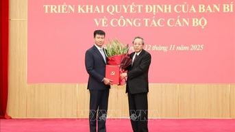 Đồng chí Trần Huy Tuấn giữ chức Phó Bí thư Tỉnh ủy Ninh Bình