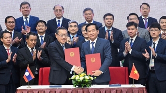 ទិដ្ឋភាពទូទៅនៃសន្និសីទរដ្ឋមន្ត្រីការងារវៀតណាម-ឡាវលើកទី៩