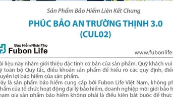 Fubon Life Vietnam អះអាងជាថ្មីនូវការប្តេជ្ញាចិត្តរបស់ខ្លួនចំពោះ "ការការពារគ្រប់ជ្រុងជ្រោយ - ការវិនិយោគរឹង" ជាមួយកំណែអាប់ដេតរបស់ Phuc Bao An Truong Thinh 3.0