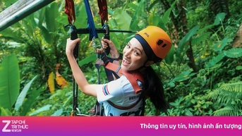 Nơi Hương Giang trượt zipline ở Thái Lan