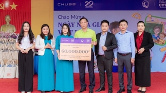 Chubb Life Việt Nam hỗ trợ học sinh Thái Nguyên sau mưa bão