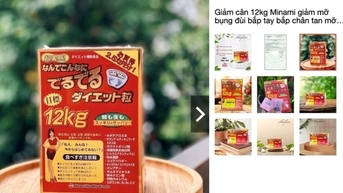Bộ Y tế yêu cầu một sàn thương mại điện tử gỡ bỏ thực phẩm giảm cân 12kg MINAMI không phép