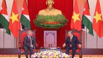 អគ្គលេខាធិកា To Lam ជួបជាមួយស្តេច Abdullah II Ibn Al-Hussein នៃប្រទេសហ្ស៊កដានី